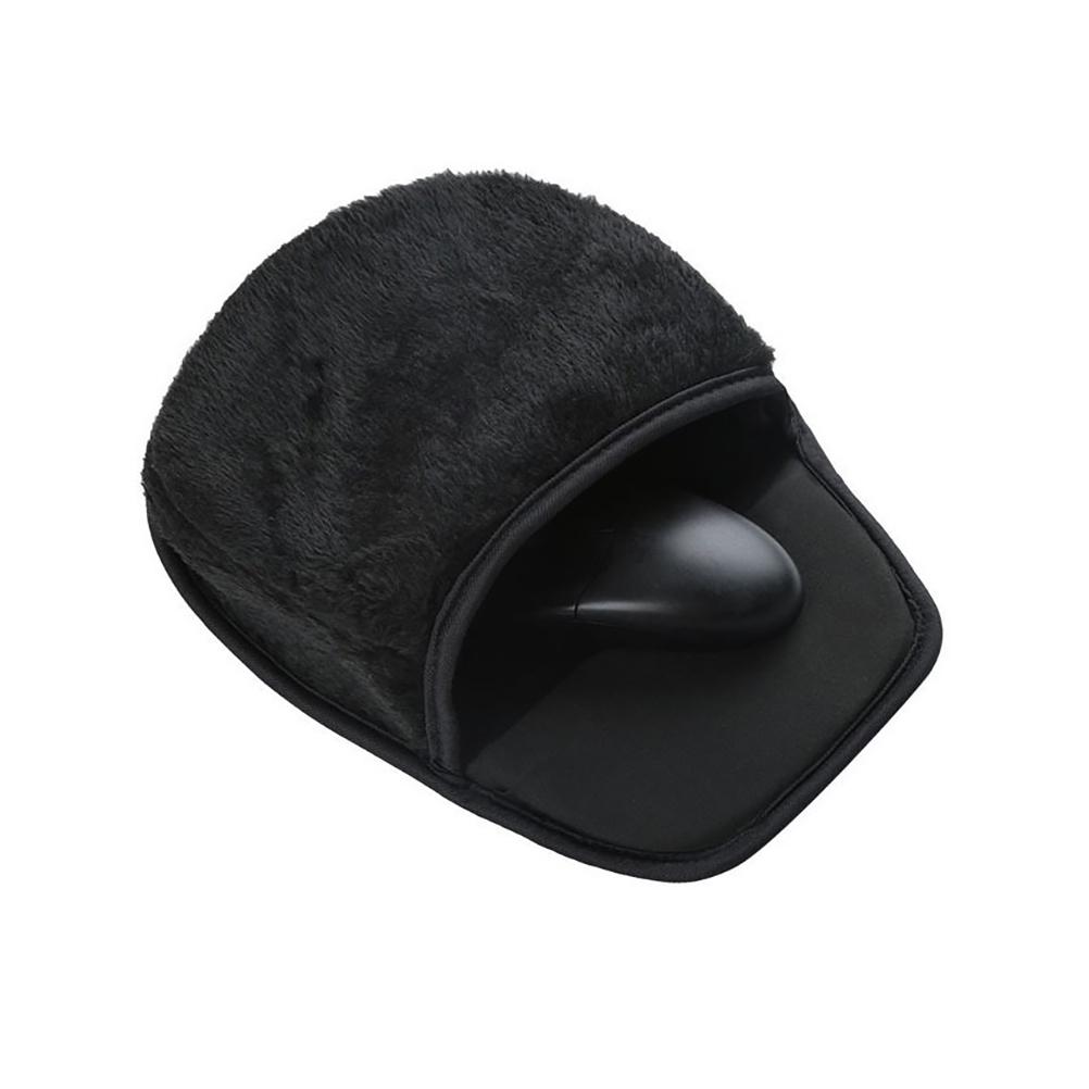USB Beheiztes Mauspad Winter Plüsch Handwärmer mit Handgelenkauflage Heizendes Mauspad für Büro Zuhause Computer Laptop Arbeit