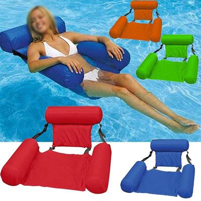 New PVC Summer Inflatable Foldable Row Swimming Pool Water Hammock Air Mattresses Bed Beach Water Sports Lounger Chair