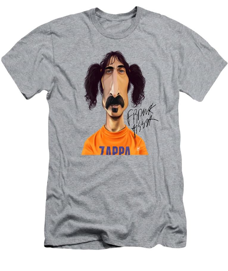 Vtg Frank Zappa Funny Heavy Cotton Sport Grey S-5XL Unisex Shirt AG91 S