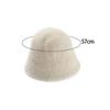 Soft Plush Bucket Hat Female Adult Fisherman Cap Beanie Windproof Fashion Womens Winter Fisherman Hat for Cycling Travel Hiking