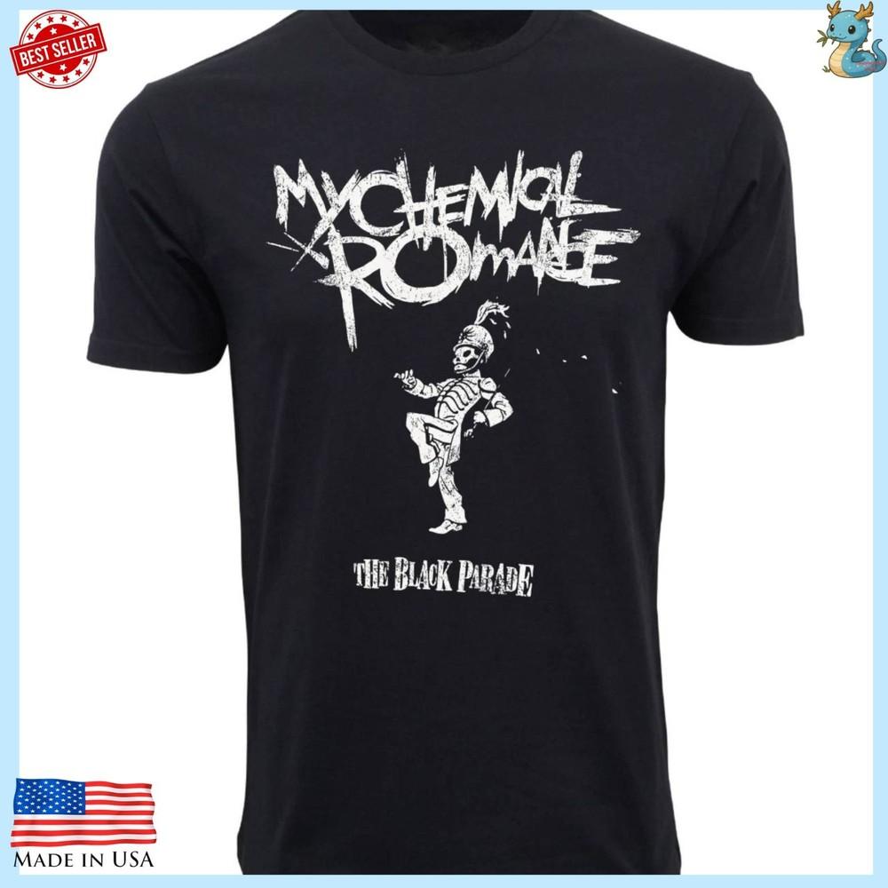 My Chemical Romance Футболка The Black Parade Футболка с логотипом группы для рок-концерта Унисекс XXXL