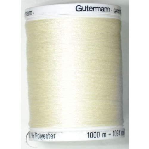 Fil de Polyester - GÜTERMANN - Coudre Tous - 1000 Mtr - Ivoire - Haute Qualité