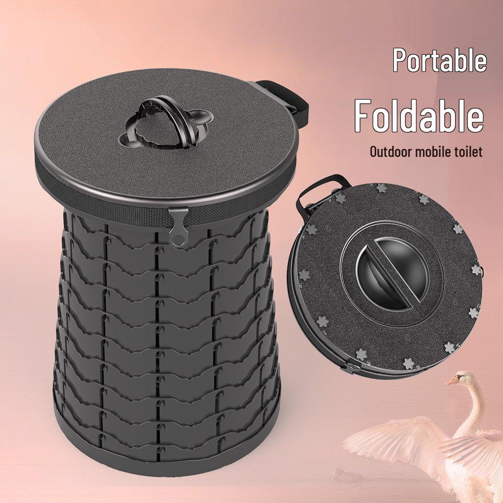 Portable Folding Emergency Toilet Commode for Car