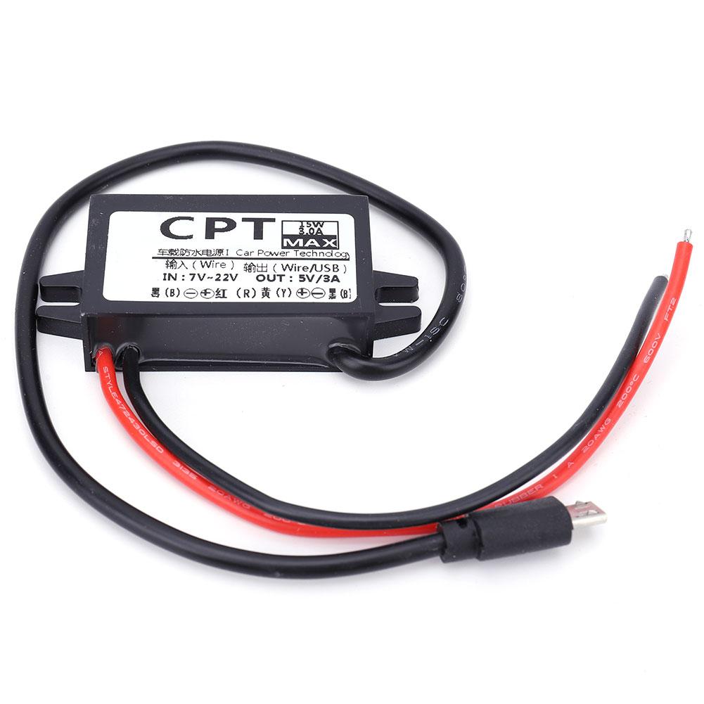

12В до 5В 3А 15Вт CPT DC/DC-Wandlerregler (с USB-Mikro)