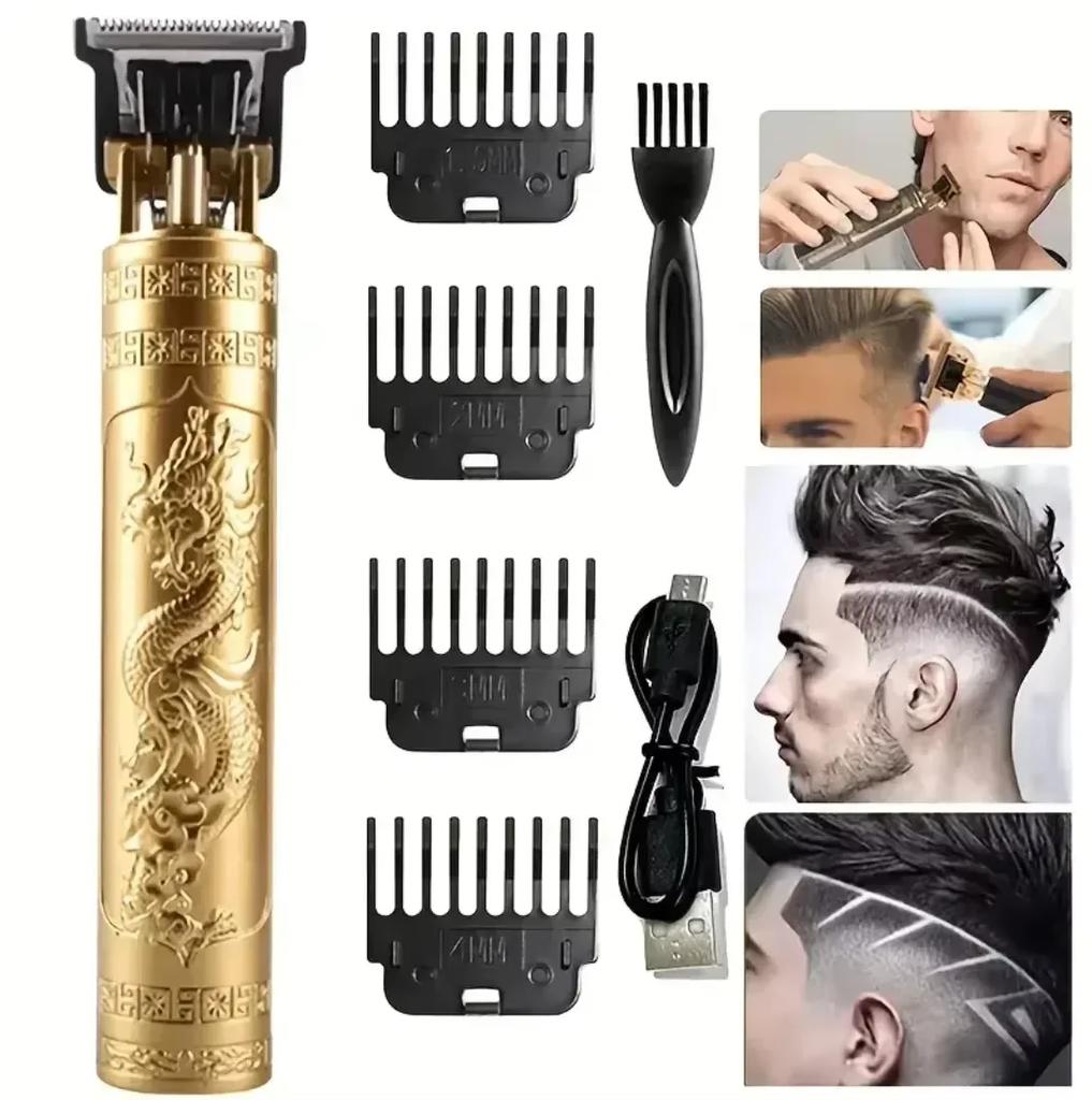 T9 Vintage Hair Clipper Portable Hair Cutting Machine USB Fast Charging Shaver Barber Cordless Hair Trimmer For Men's Barbe