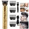 T9 Vintage Hair Clipper Portable Hair Cutting Machine USB Fast Charging Shaver Barber Cordless Hair Trimmer For Men's Barbe