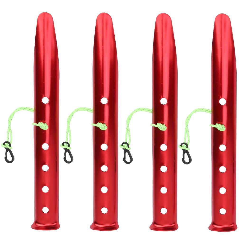 4pcs Aluminium Alloy Tent Pegs Stake Windproof Ushaped Snow Mud Nails Camping Equipment