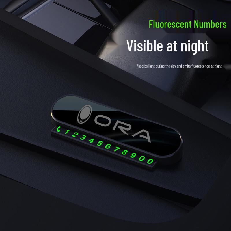 ORA Good Cat Series Laser Hidden Temporary Parking Number Plate