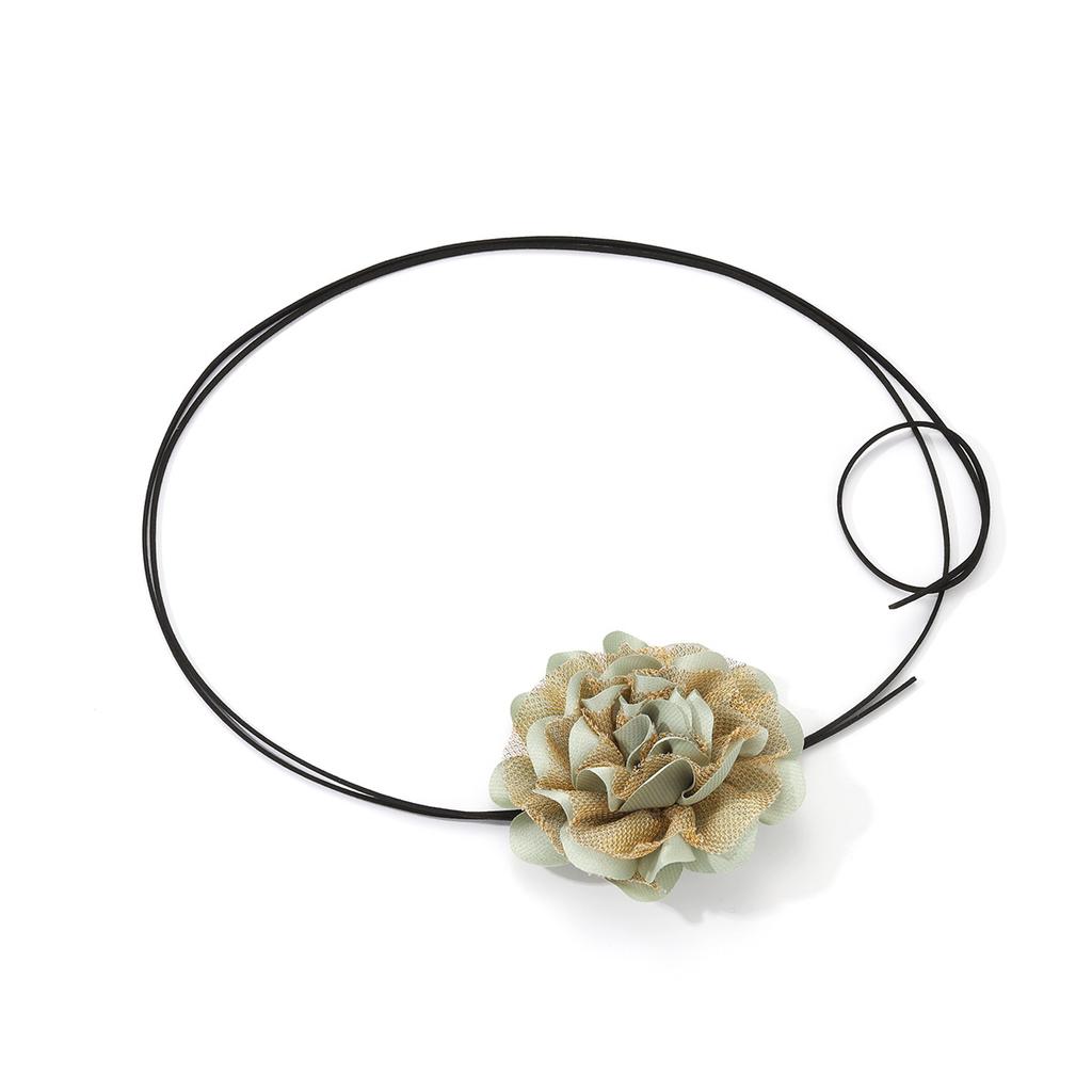 Fashion Personality Retro Three-dimensional Big Flower Neck Necklace Female, Versatile French Sexy Choker Necklace