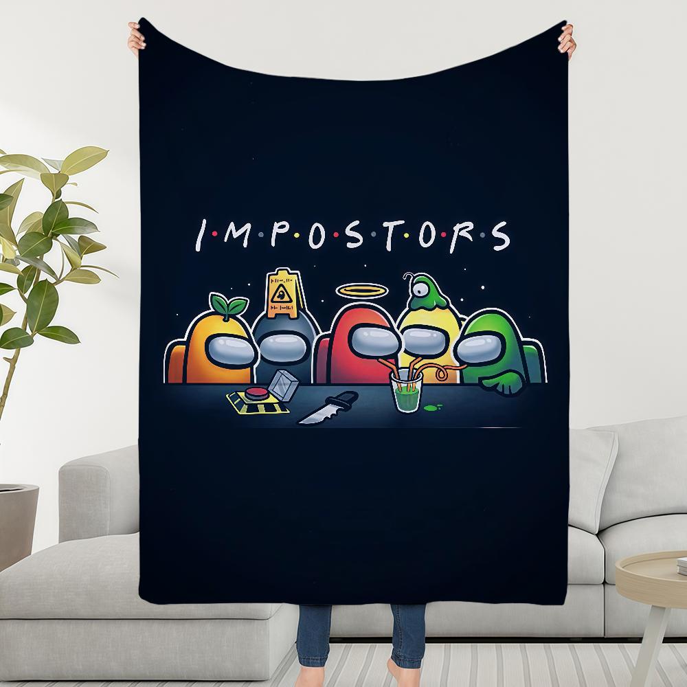 Blanket Throw Super Cosy Plush Living A-AmongS-ES Room Game Sofa Couch Childish Birthday U-US-ES Gifts
