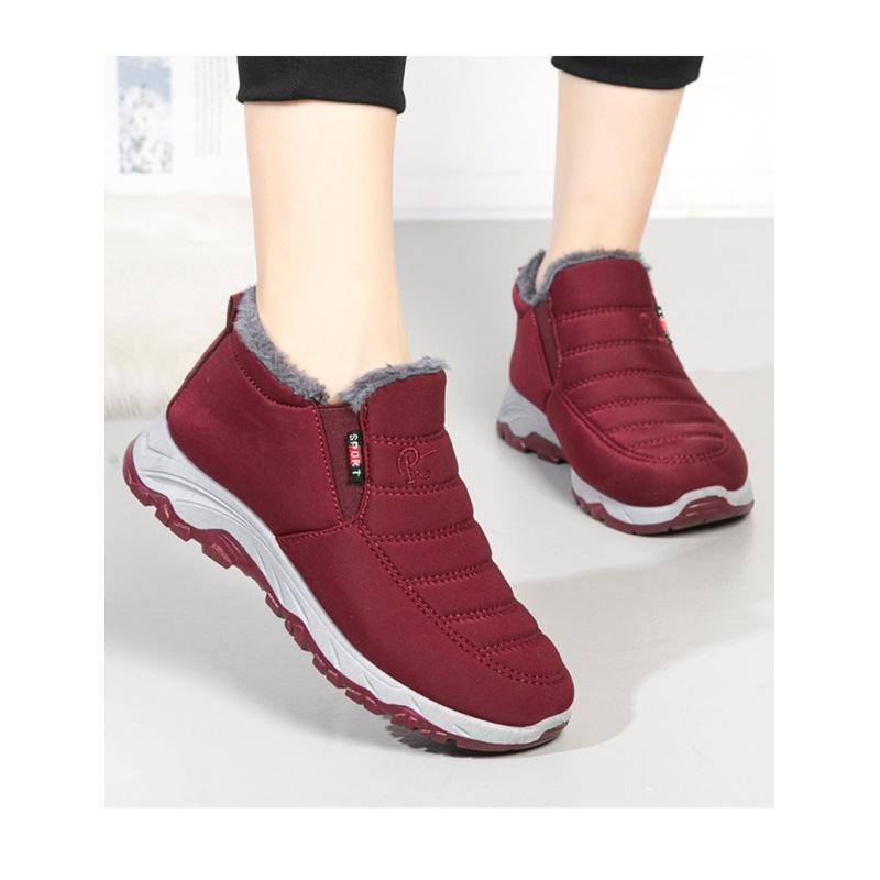 Zimní Polstrované Zesílené Párové Sněhule Krátké Boty Teplé Bavlněné Boty