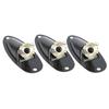 3Pcs Alloy Electric Guitar Jack Electric Bass Plug Socket for ST Ship Form Accessory Black