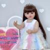 Lifelike 55cm Full Silicone Body Reborn Baby Doll Betty So Truly Like Toddler Baby Dolls for Girls Straight Leg Standing Reborn Boneca Menina Kid Gift