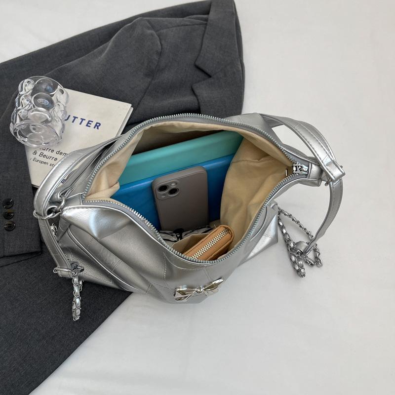 Korean Aesthetic Bow Shoulder Bag - Trendy, Niche Design, Versatile Underarm Tote