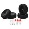 4Pcs Off Road RC Tires Rubber Tire 75mm Closed Wheel for WLToys 144001 RC 1 14 Off Road Vehicle