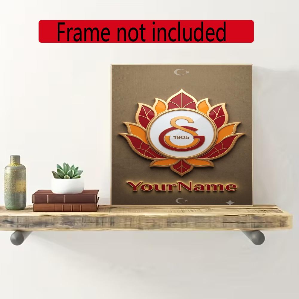 Galatasaray Personalized Name Round Diamond Painting Kit Diamond Embroidery Painting Rhinestones Mosaic Frameless Handwork Decoration Arts