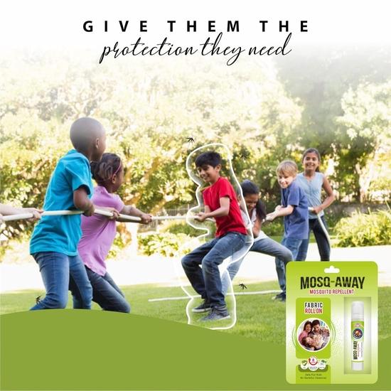 Leeford Mosq Away 100% Natural Mosquito Repellent Fabric Roll-On Combo Pack of 3 (10ml Each) -Natural Ingredients | 8 Hours Long-Lasting Protection