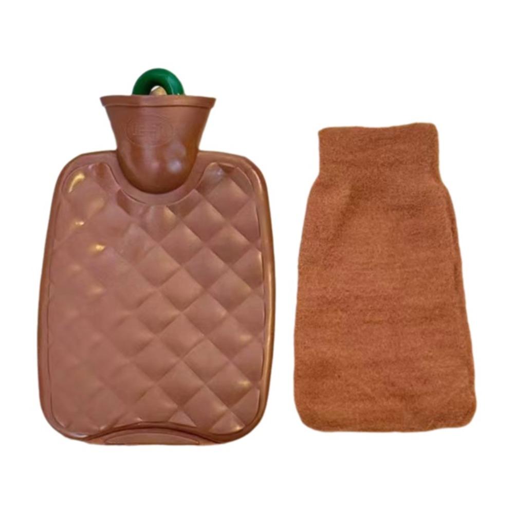 Removable Cover Hot Water Bottle Anti-scalding Hand Warmer Cute Hot Water Bag Hand Warming