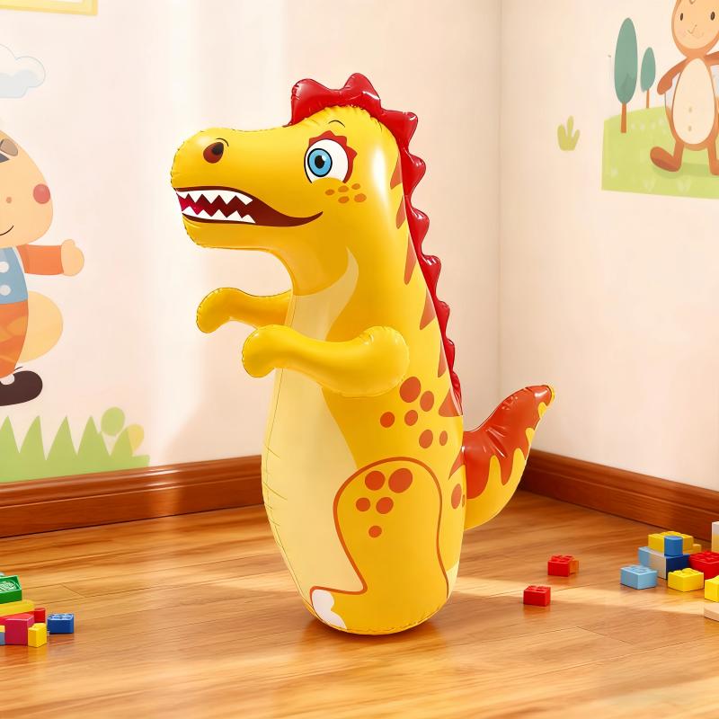 Roly-poly Toy Inflatable Standing Boxing Bag Tumbler Toys Safety Air Stuffed Bop Animal Bag Children Beach Activity Game Supply