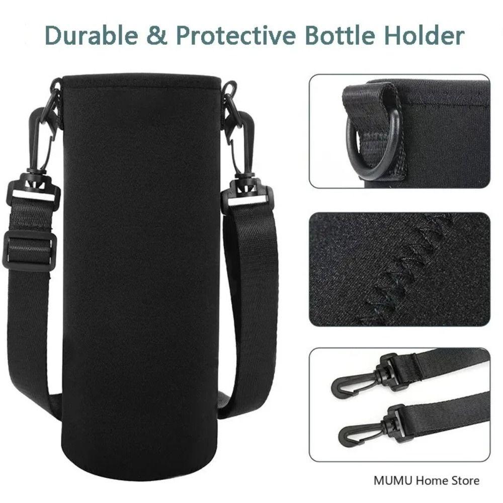 Black Sport Cup Covers Bag Neoprene Mug Bottle Case Water Bottle Cover Bag  Water Bottle