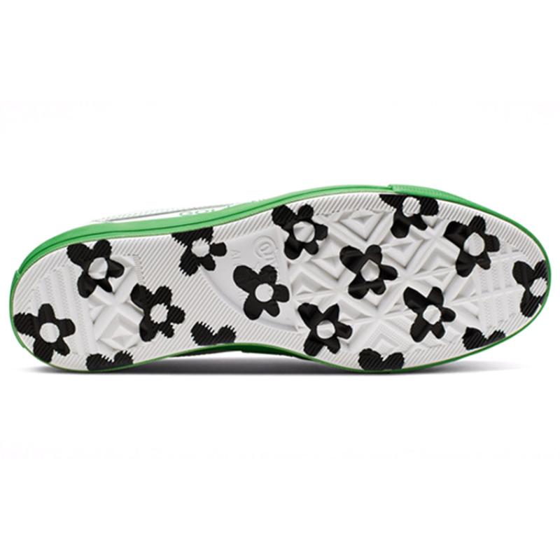Golf Le X Converse Golf Le Fleur*One Sta Synthetic Leather Small Flower Lightweight and Breathable Low-Top Board Shoes Unisex Green