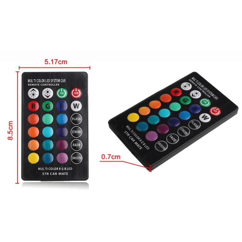 1 set T10 RGB Flaşör LED Lamba T10 W5W Araba Lambaları LED Ampuller 194 168 501 Kehribar Silika Jel Park Lambaları 12V Uzaktan Kumandalı Ampuller 7