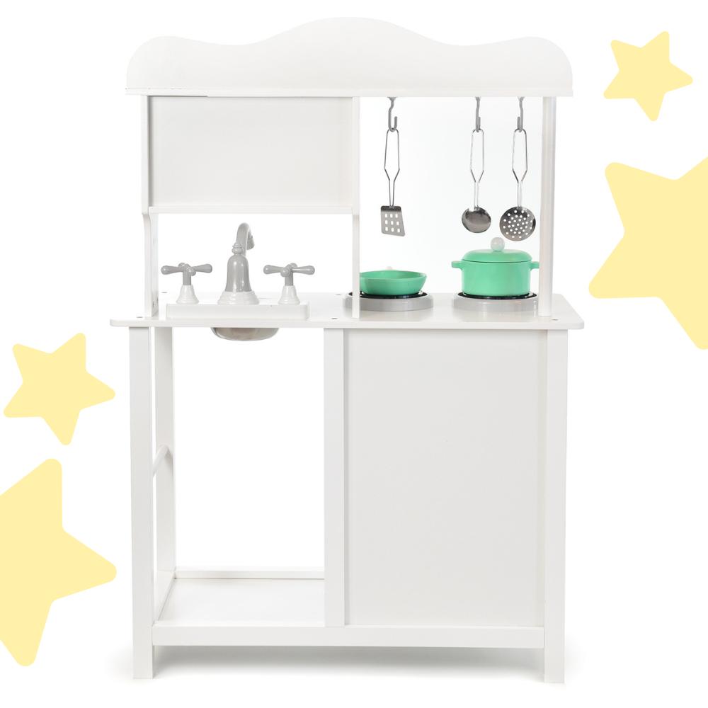 Kitchen microwave large wooden oven for children + accessories