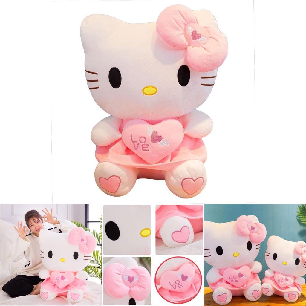 Adorable Hello Kitty Kawaii Toy Lovely Filled Pillow Soft Plush Doll Perfect Children Gift