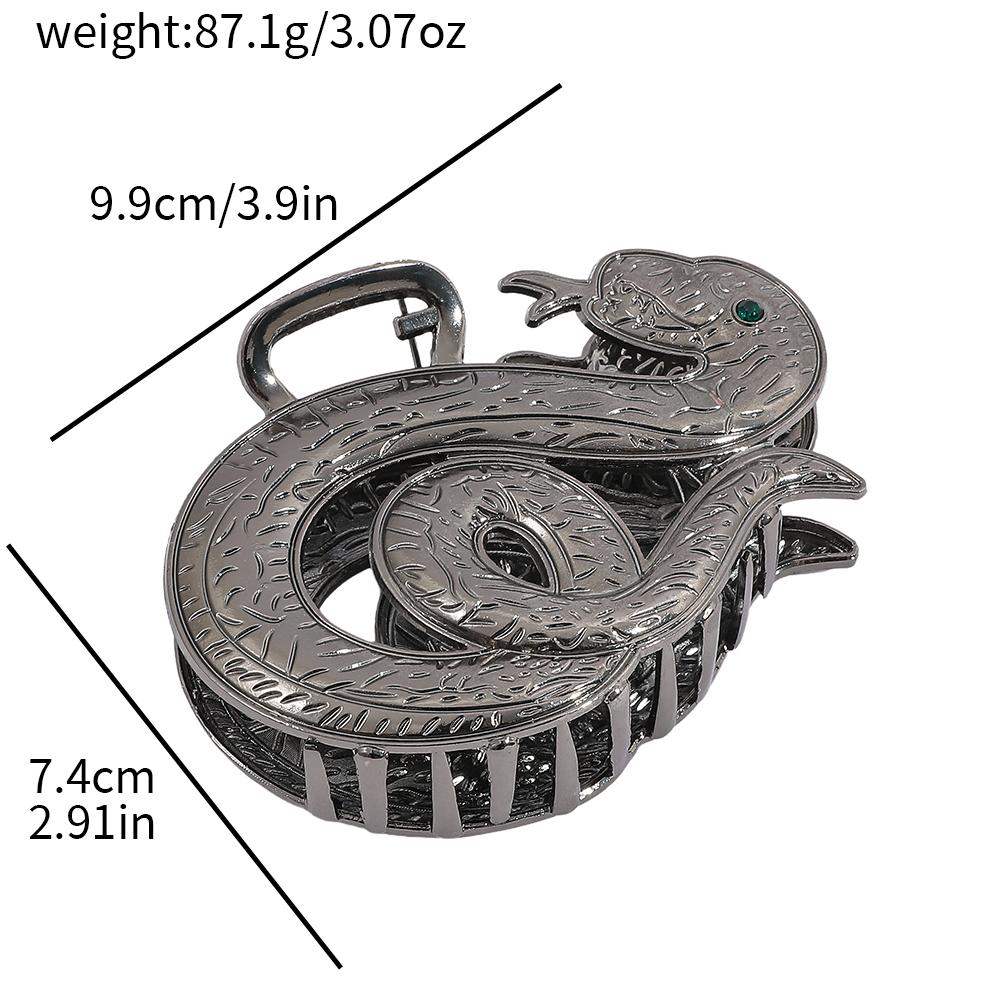 Stylish Personality Snake Alloy Hair Claw Clip Decorative Hair Accessory to Enhance Your Hairstyle Practical Everyday Hairpin