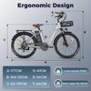 Electric Bicycle FAFREES F26 Lasting 250W Motor 36V20.3Ah Battery 26*1.95'' Tires 25km/h Max Speed 140km Range SHIMANO 7 Speed