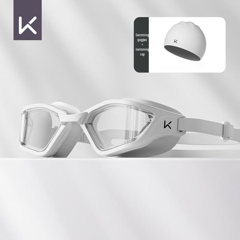 Keep Fog Shield Anti-Fog Swim Goggles with Cap Plano