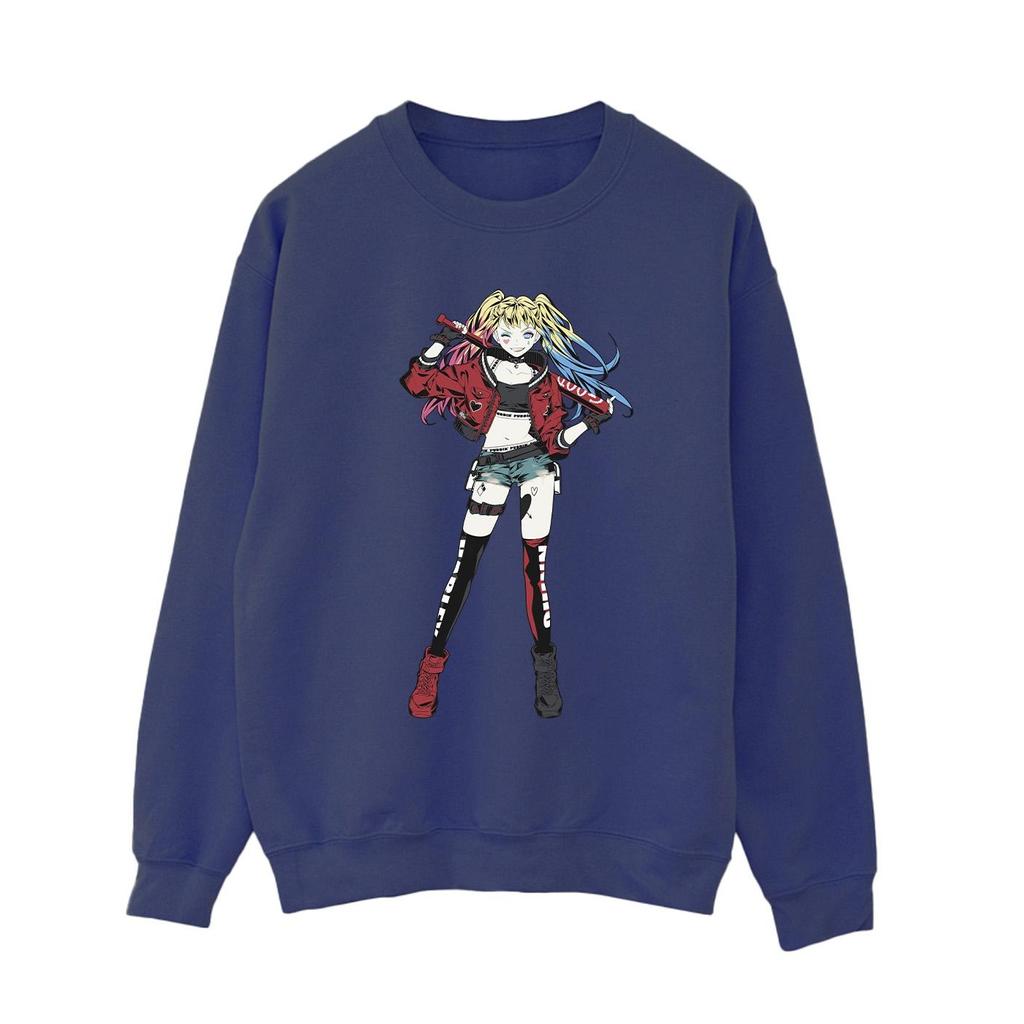 DC Comics Womens/Ladies Harley Quinn Standing Pose Sweatshirt