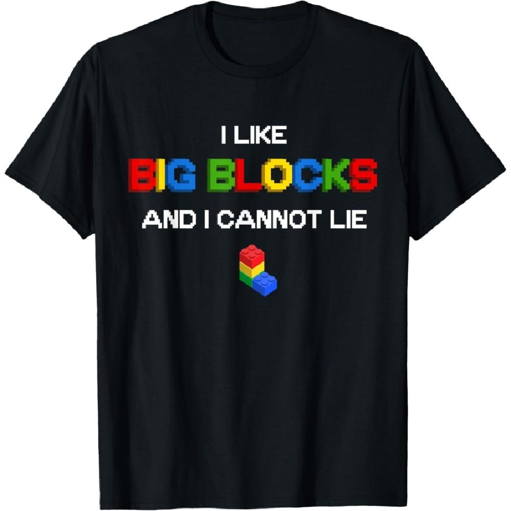 

Funny I Like Big Building Blocks I Cannot Lie T-Shirt XXXXXL чорний