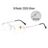 Ultra-Light Frameless HD Reading Glasses with Anti-Blue Light for Middle-Aged & Elderly