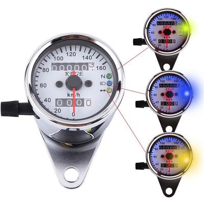 12V Metall Signal Digital Display KM/H Gauge Tachometer Für Motorrad
