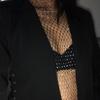 Diamond One-shoulder Women's Vest High Elastic Breathable Fishnet Hollow Design Fashion Top