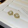 No Pierced Earrings, Natural Freshwater Pearl Stud Earrings, Female Elegance, Agate Earrings, No Pierced Exquisite Earrings.