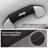 Für Jeep Auto Griff Schutzabdeckung Wildleder Auto Innen Oben Handhebel Handschuhe Für Jeep Renegade Compass Grand Cherokee Wrangler