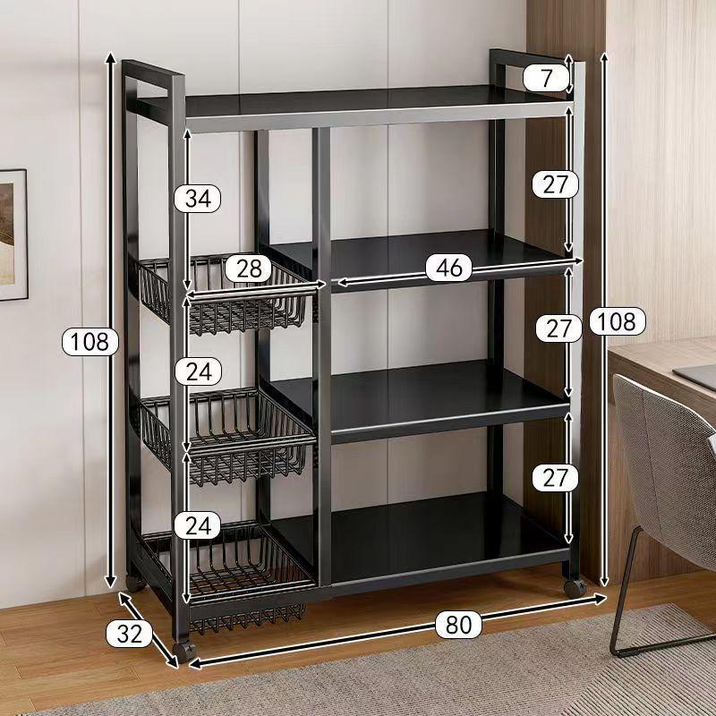 Stainless Steel Multi-Layer Kitchen Trolley for Fruits & Vegetables