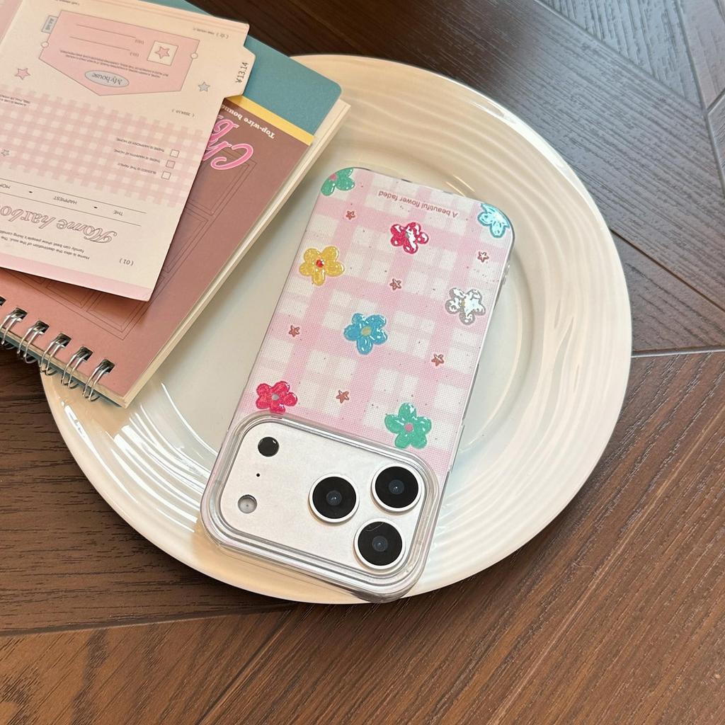 Artistic Flower Phone Case for iPhone 16, iPhone 17, and iPhone 17 Pro Max