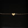 925 Sterling Silber Koreanische Version Einfache Herz-Stab-Kettenarmband Damen Mode Charme 14k Gold Schmuckzubehör