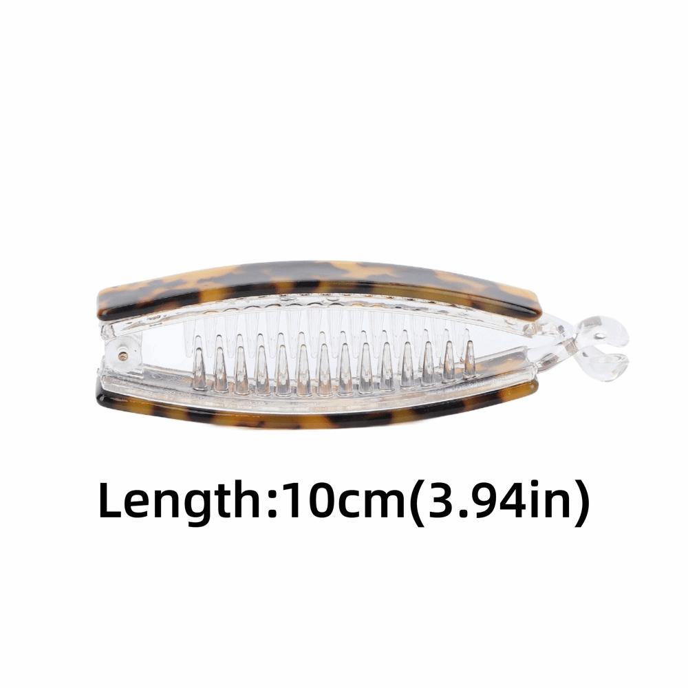 Strong Claws Hair Claw Tortoiseshell Nonslip Hair Clip Volumizing Hair Banana Barrette  For Women