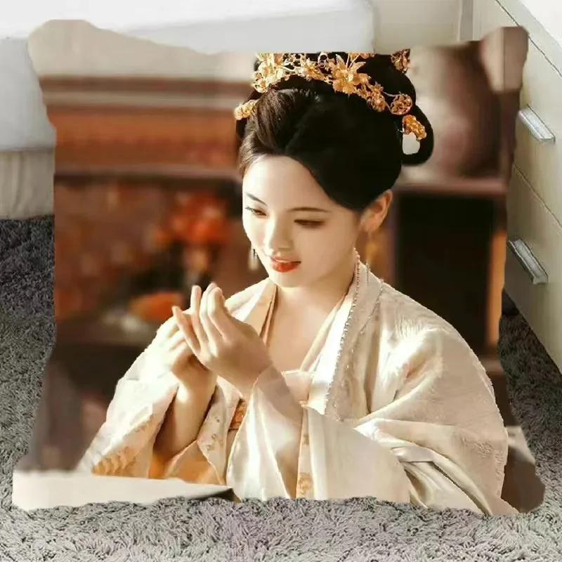 Ding Yuxi Yang Chnagyue Poster Double-sided Print Pillowcase TV Love You Seven Times Drama Stills Home Car Decor Cushion Cover