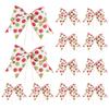 Christmas Bows for Wreaths, DIY Xmas Tree Decorations for Tree Gift Wrapping Garland Home Decor