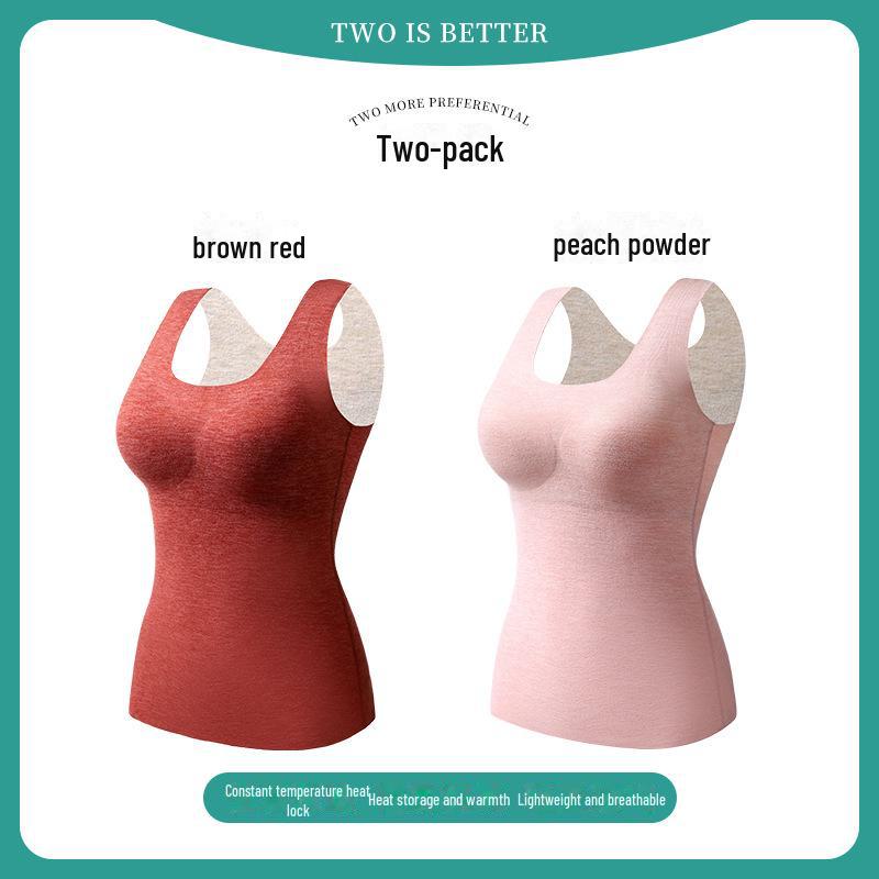 "Německé sametové bezešvé termoprádlo vesta s pevnou prsní vložkou - Slim Fit kašmírové hedvábí vnitřní/vnější nošení"