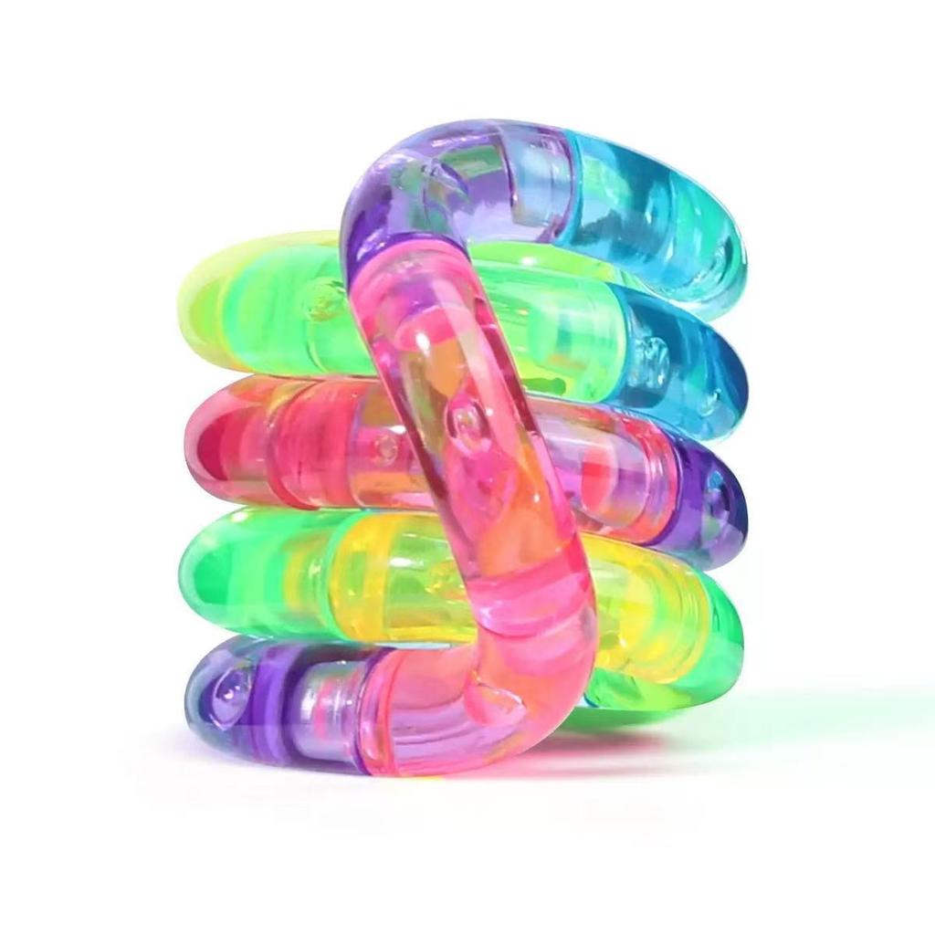 Tangle Fidget Toy Electroplated Temperature Sensitive Color Changing Luminous Stress Relief Focus Aid For Adults Office Gifts
