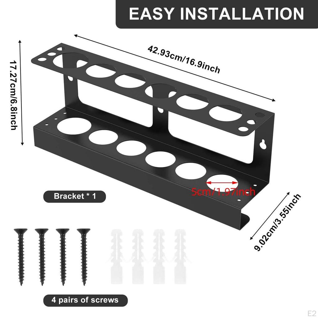 Caulk Tube Holder Sealant Organizer Wall Mount Metal Multifunctional Storage Rack