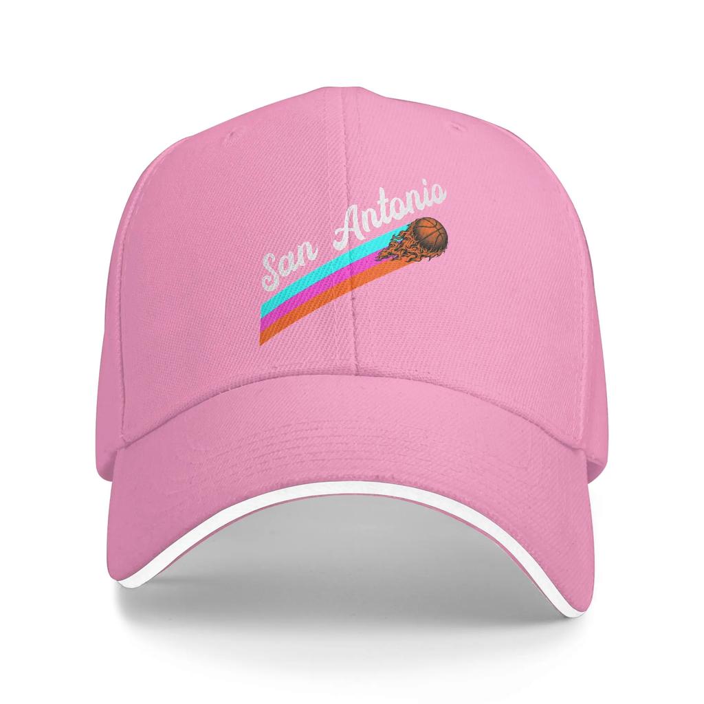 Summer San Antonio Name Throwback Design Baseball Cap  Running Hippie Classic Sun Trucker Hat Women Unisex Sunscreen Caps