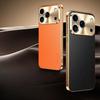 PU Leather Plating Shockproof Cover For Iphone 17 Pro Max iPhone Air Texture Lichee Pattern Case For Iphone 17 17Pro Max Bumper