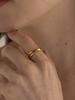 Before Moonrise Ribbon Double Line Open Ring Sr211G